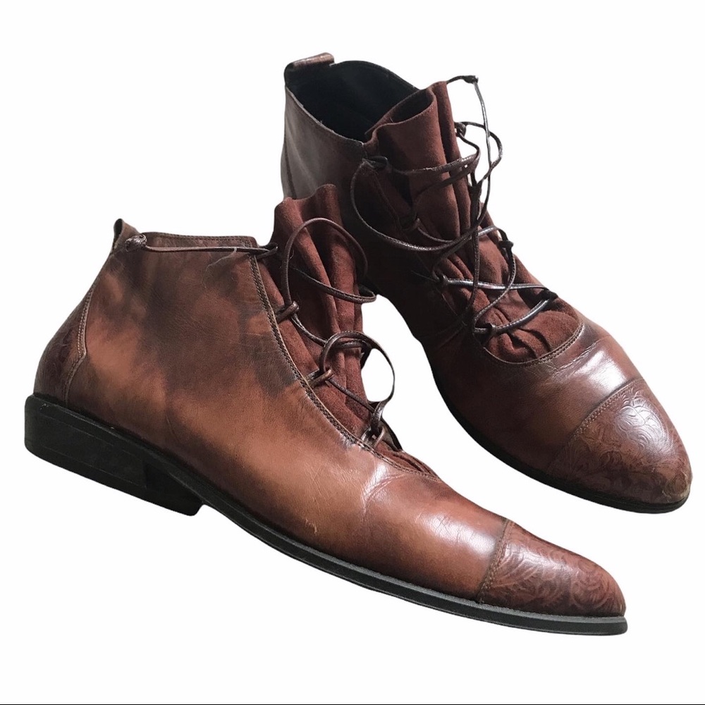 Vintage Enzo Angiolini , lace up ankle boots